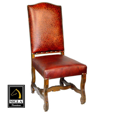 233 italian leather side chair sigla furniture