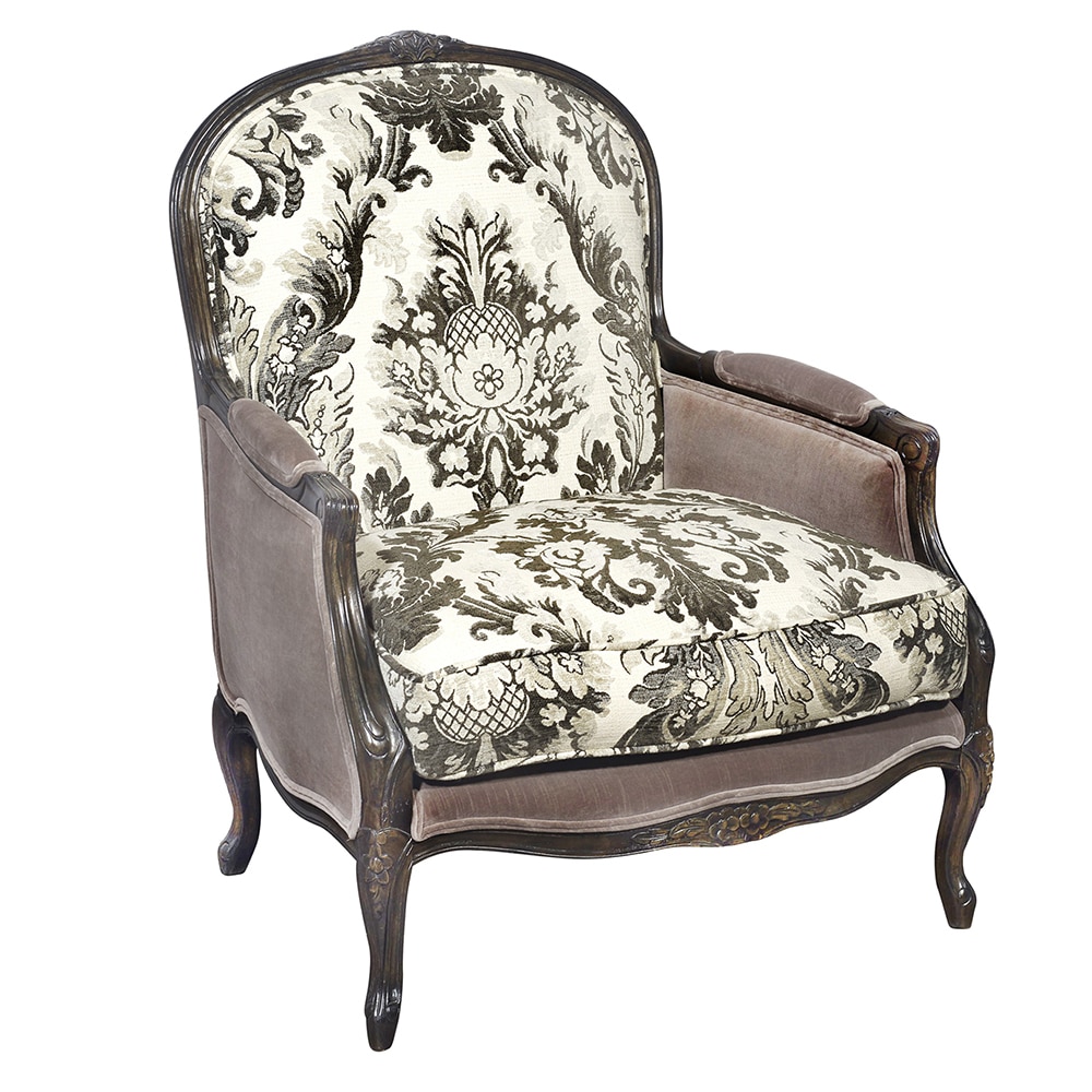 Louis XV Style Floral Accent Chair