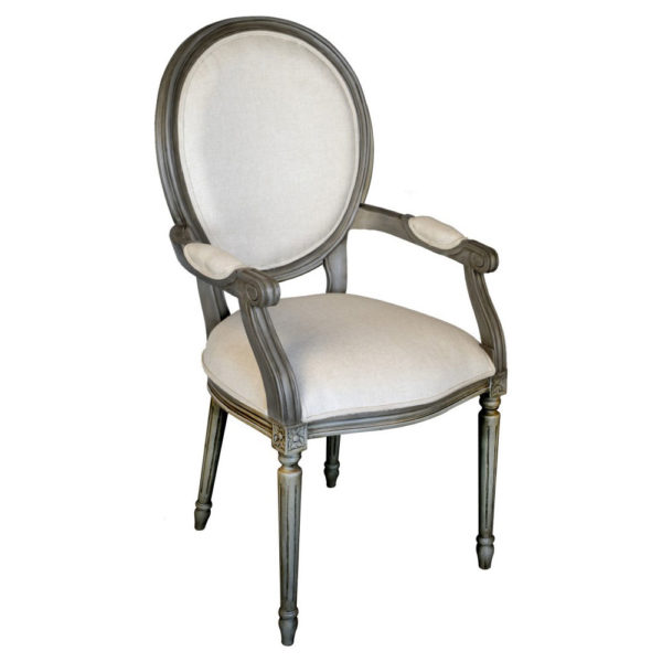 Louis XVI Accent Arm Dining Chair