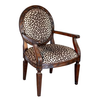 Louis XVII Oval Back Accent Arm Chair S412A-2 sigla furniture