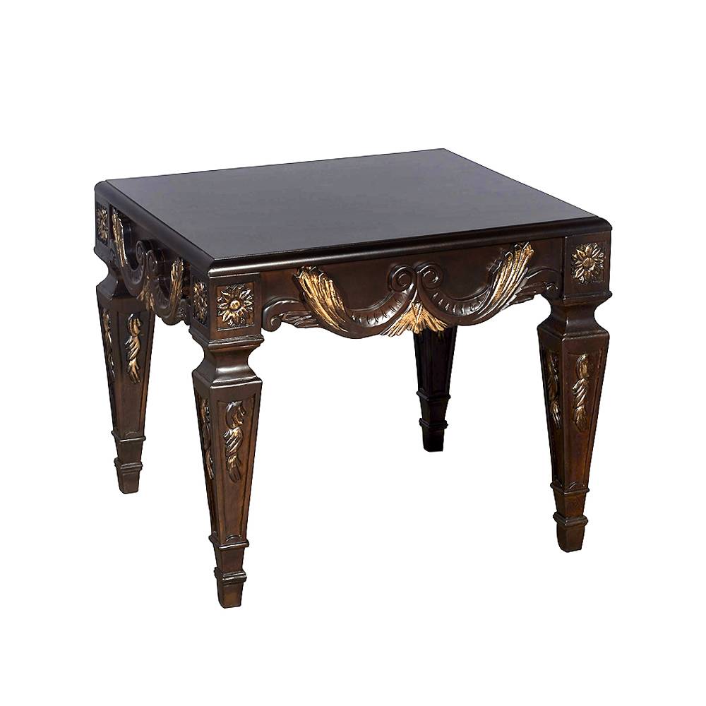 carved transitional end table s865et1 sigla furniture