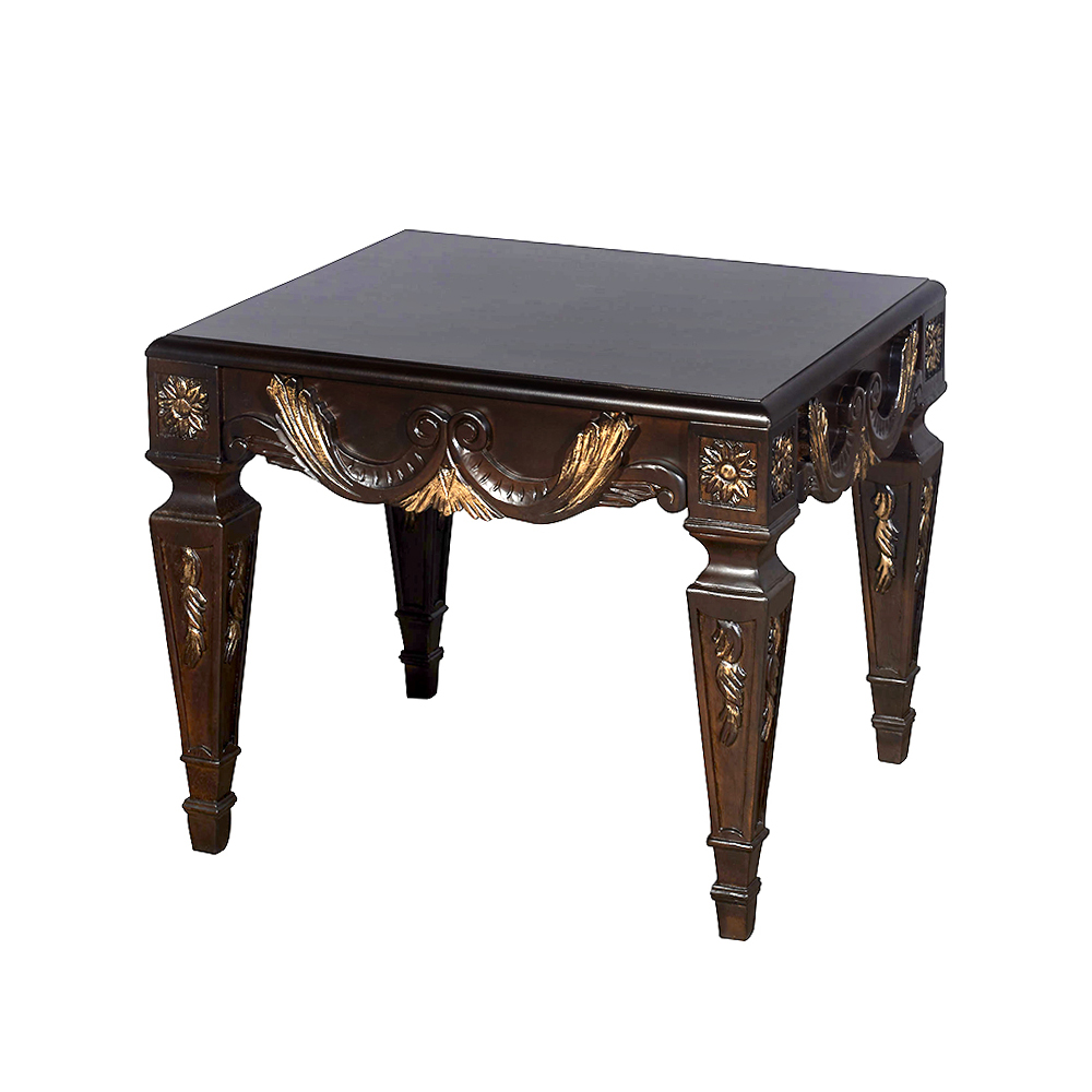 carved transitional end table s865et1 sigla furniture