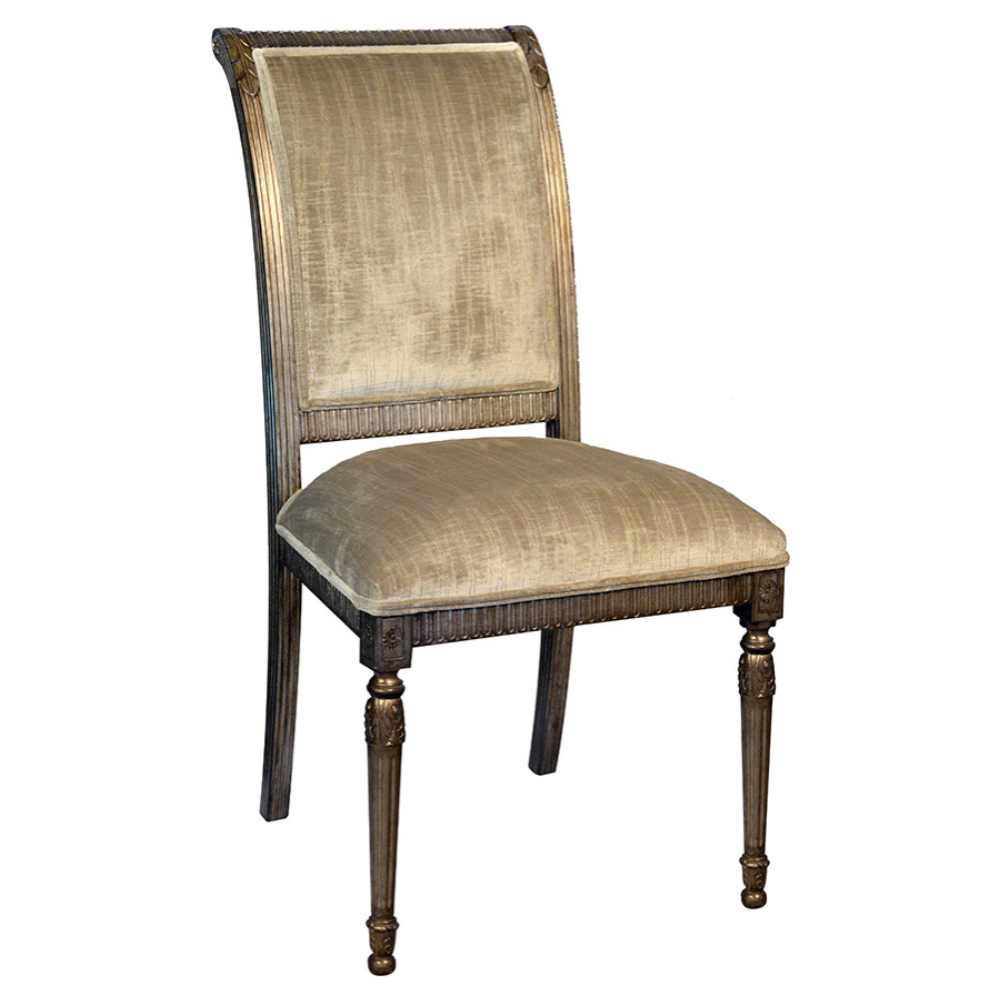 Louis Xvi Sq Back Arm Chair