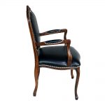 louis xv arm chair with faux leather s900a6-1-1-1-1 sigla furniture