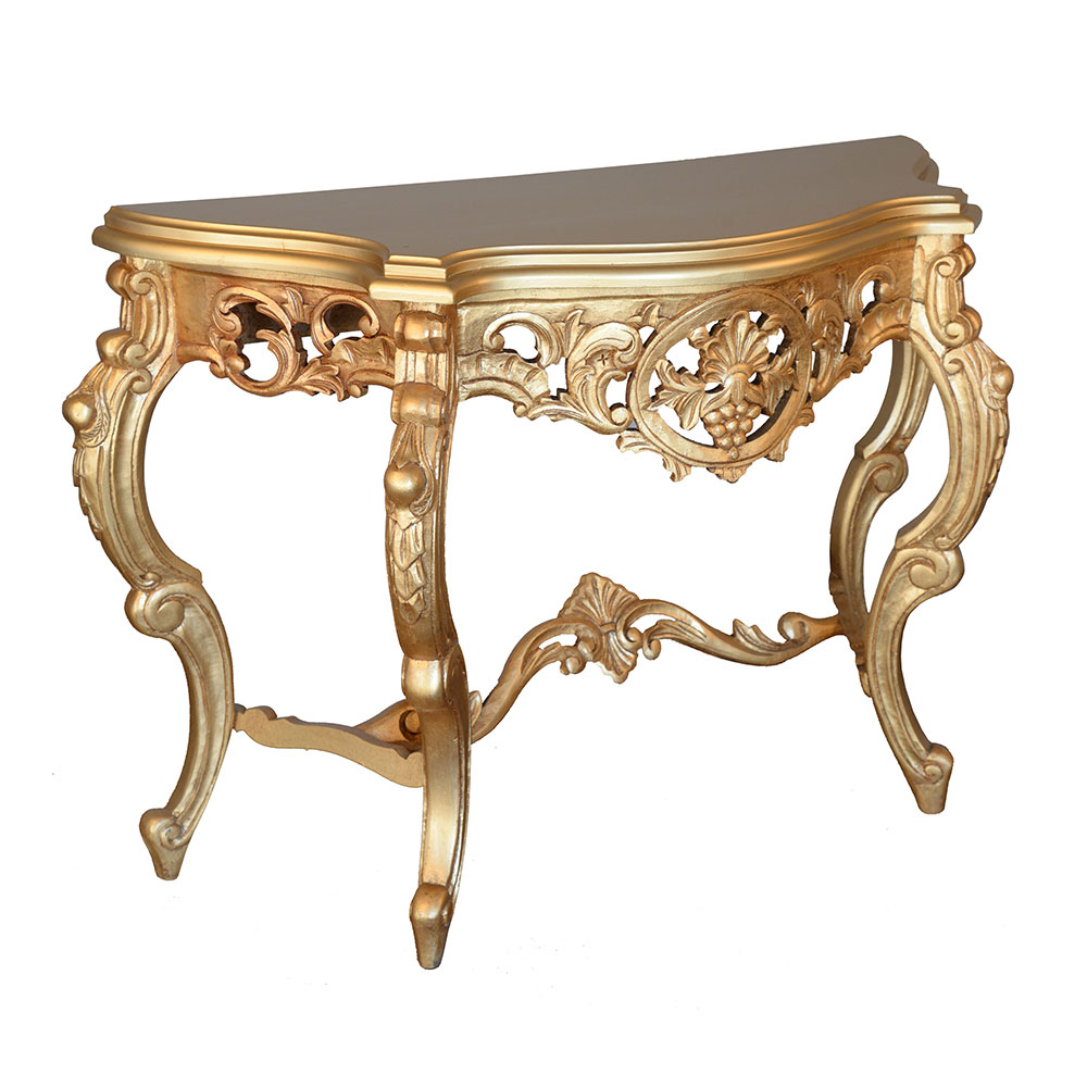 louis xv luxury console pewter s473c3 sigla furniture