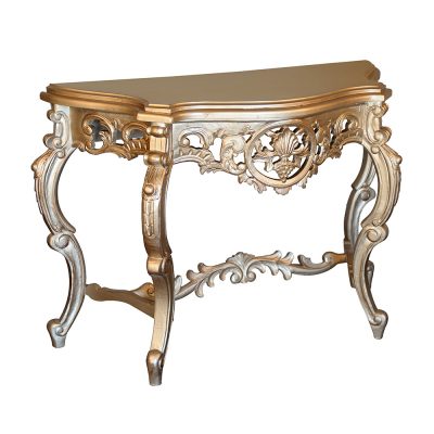 louis xv luxury console pewter s473c2 sigla furniture