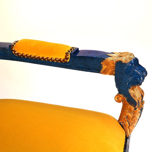 padova lion arm chair with lakers colors s849a1-1-1-1-1-1-1 sigla furniture
