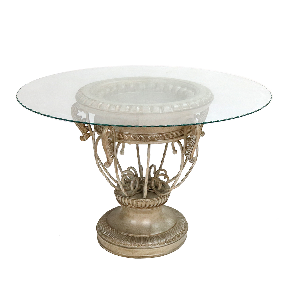 spider glass top dining table s065t1 sigla furniture
