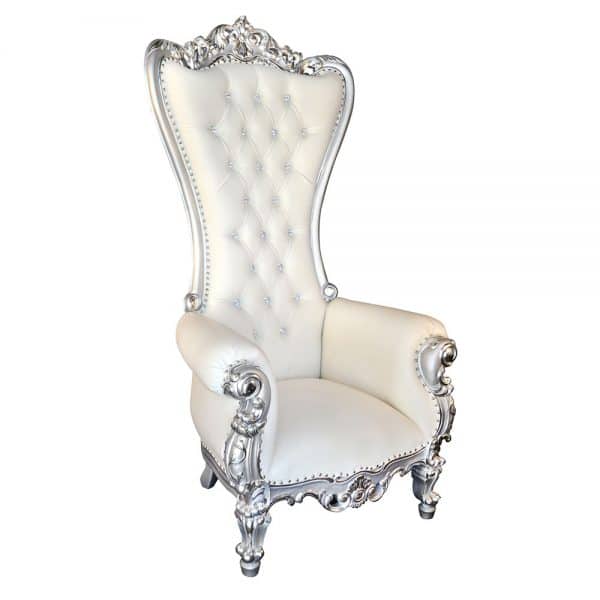 Throne Baroque Lounge Chair White S237LC-3 sigla furniture