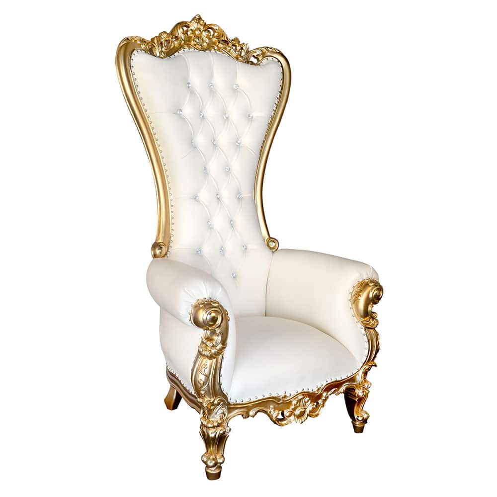 Louis XV Style Gold Leaf Armchair Accent Chair 