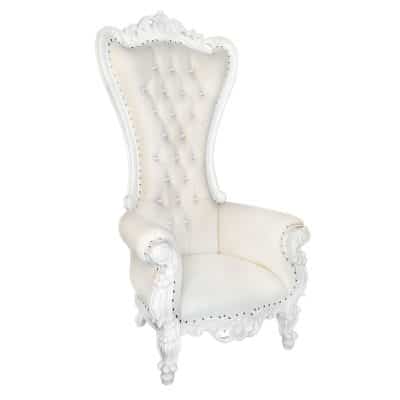 Throne Baroque Lounge Chair White S237LC-4 sigla furniture