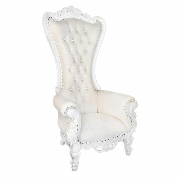 Throne Baroque Lounge Chair White S237LC-4 sigla furniture