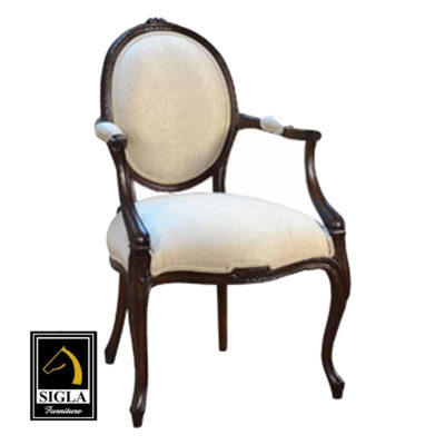 louis xv simple accent arm chair s980a4 sigla furniture