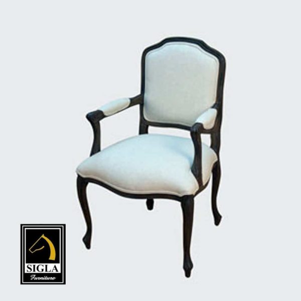 T 794 Arm Chair in Desert Dust With Denton Solid Sigla Furniture
