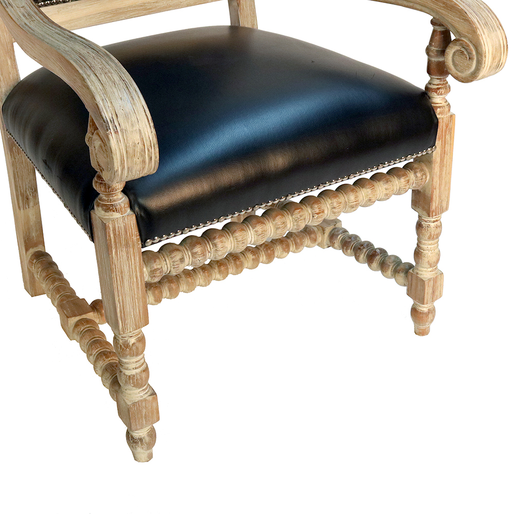 barley bobbin twister arm chair s855a1-1-1 sigla furniture