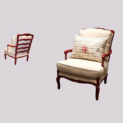 Traditional Country French Lounge Chair T54LC sigla furniture