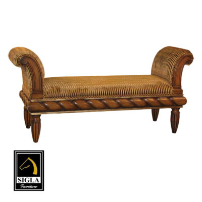 joanna bench brown velvet sigla furniture