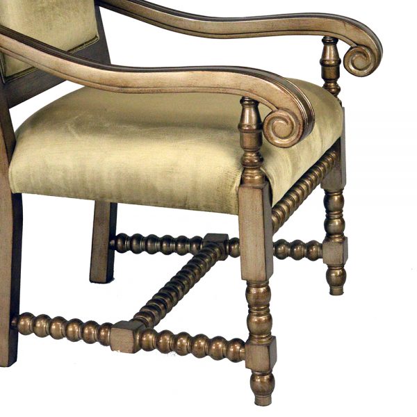 barley bobbin twister arm chair s855a4-1 sigla furniture