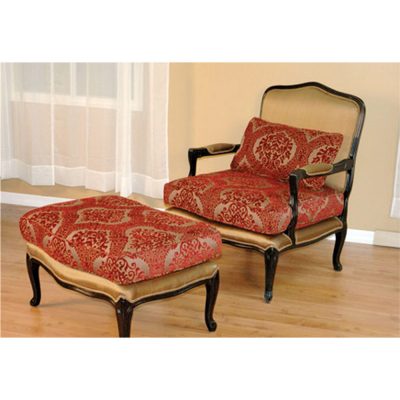 Louis XVI Lounge Chair & Ottoman S790Set-1-1 sigla furniture