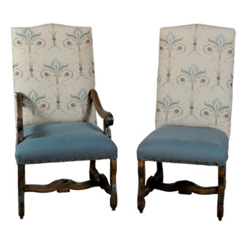 17th Century Tuscan Arm & Side Chair S975A&S-1 sigla furniture