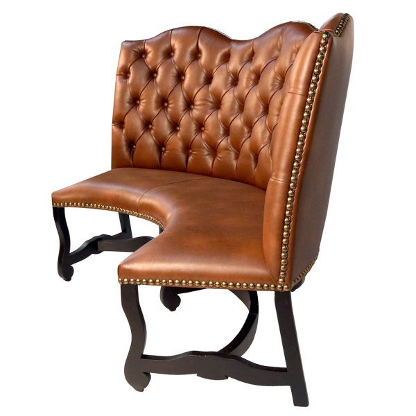 curved banquette tufted loveseat settee t71l4-1-1-1 sigla furniture