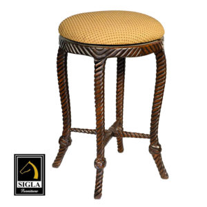 backless rope bar stool