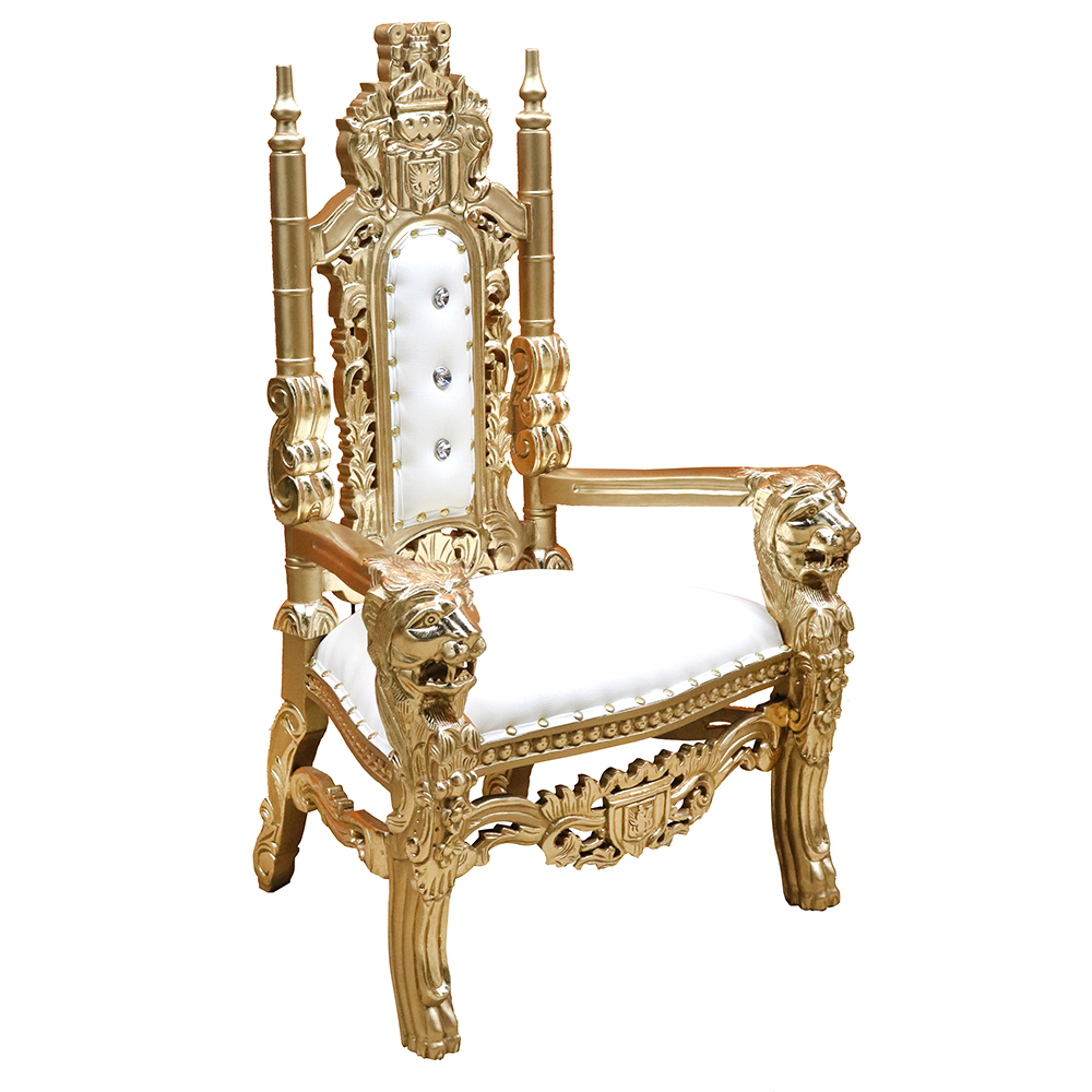 Throne King Junior Lounge Chair Gold Leaf S281LC-3 sigla furniture