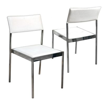 modern metal base side chair sigla furniture