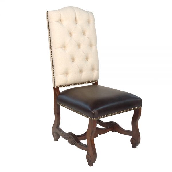 17th century tuscan tufted dining chair s233s7 sigla furniture