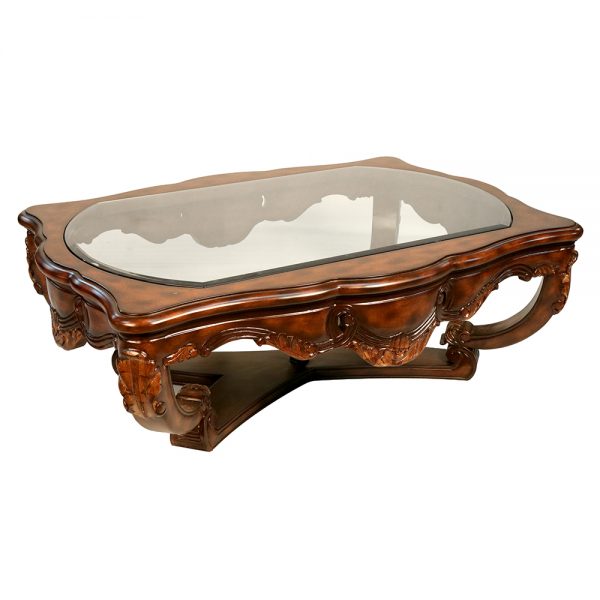 azita glass top coffee table s1067ct1 sigla furniture
