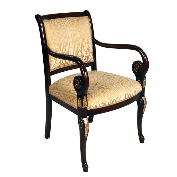 hide snail accent arm chair s057a1 sigla furniture