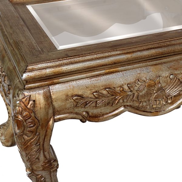 louis xvi glass top end table s1001et1-1 sigla furniture