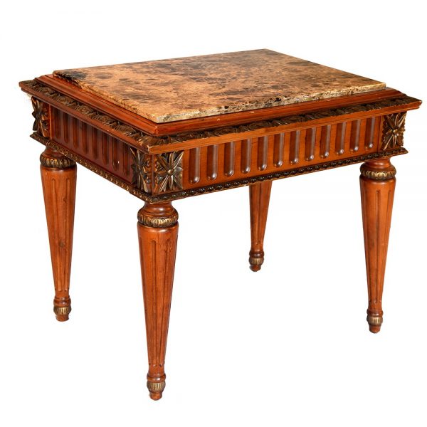 louis xv stone top end table s1047et1-1 sigla furniture