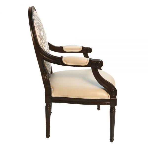 louis xvi oval back italian arm chair s427a3-1-1 sigla furniture