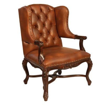 mina library tufted wing back lounge chair s634lc2 sigla furniture