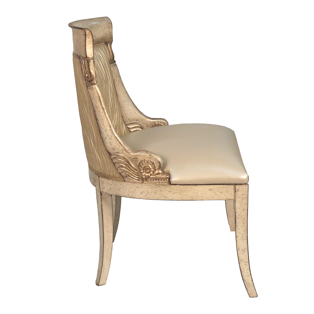 rome dolphin motive dining chair s653s1-1-1-1 sigla furniture