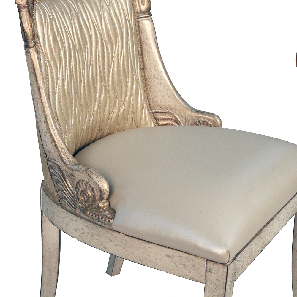 rome dolphin motive dining chair s653s1-1 sigla furniture