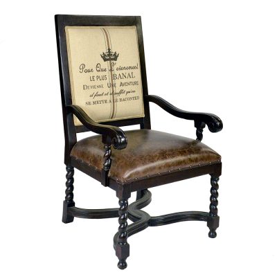 Bella Bobbin Twister Arm Chair S857A-5 sigla furniture