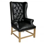 Kathy French Wing Library Chair Tufted Back T25A3 sigla furniture