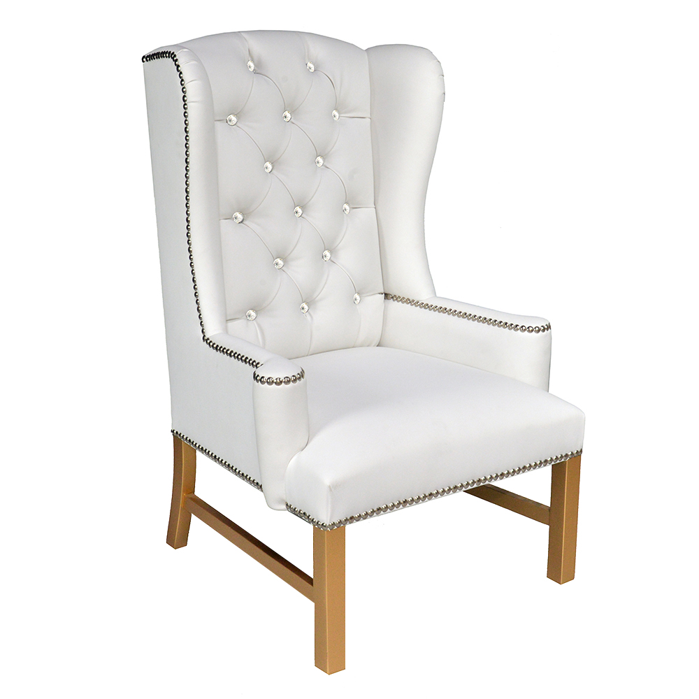 Kiana French Wing Library Tufted Lounge Chair T20LC1 sigla furniture