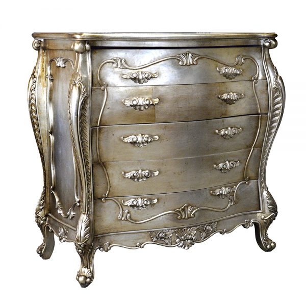 Louis XVII Traditional Bombay with 5 Drawers S1226B1 sigla furniture