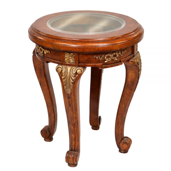 Magan Glass Top Accent Table S1069ET1 sigla furniture