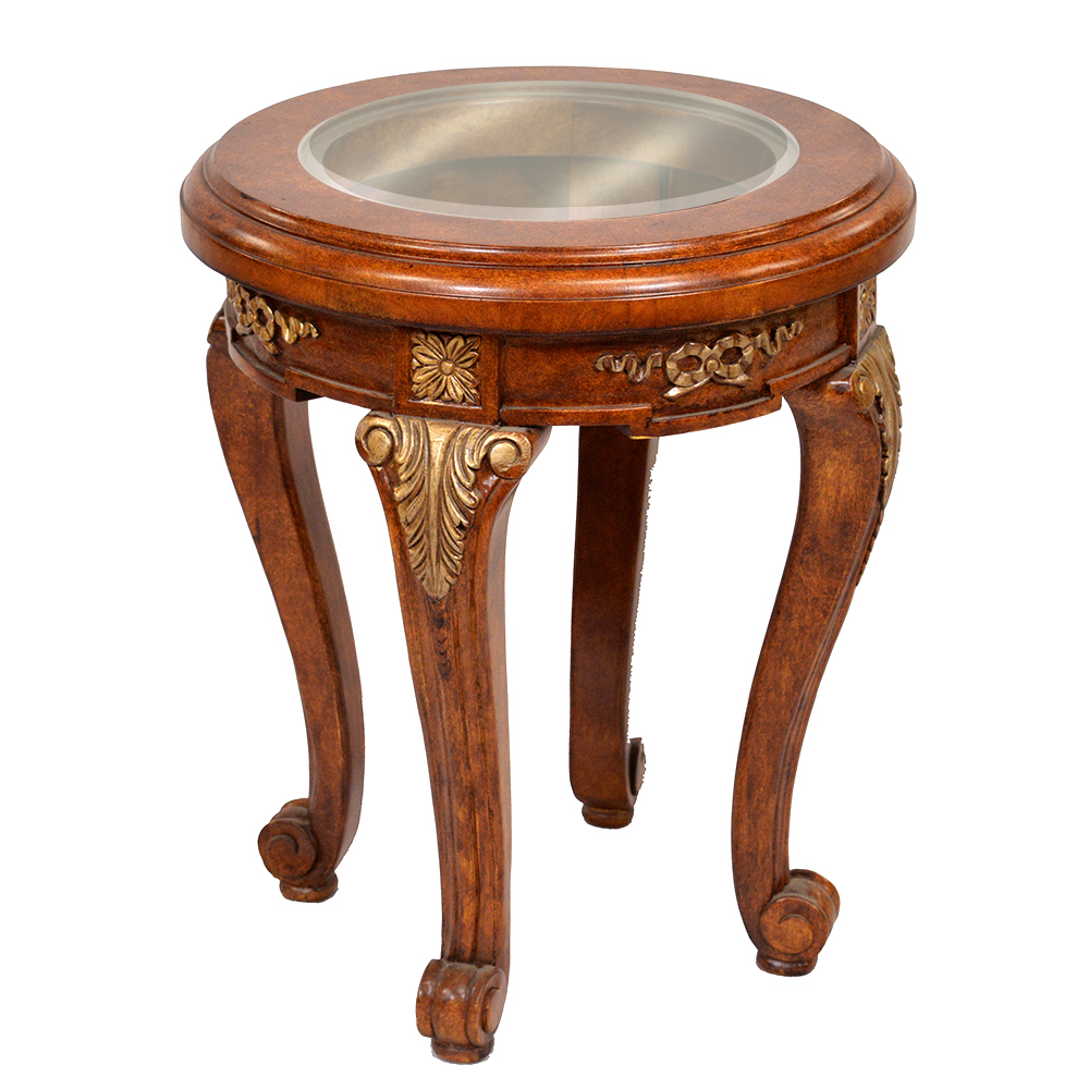 Magan Glass Top Accent Table S1069ET1 sigla furniture