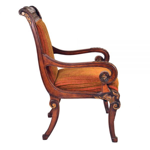 louis xvii carved arm chair s840a1-1-1-1-1 sigla furniture