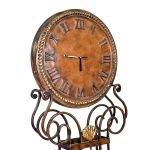round clock on metal stand s607clock1-1 sigla furniture
