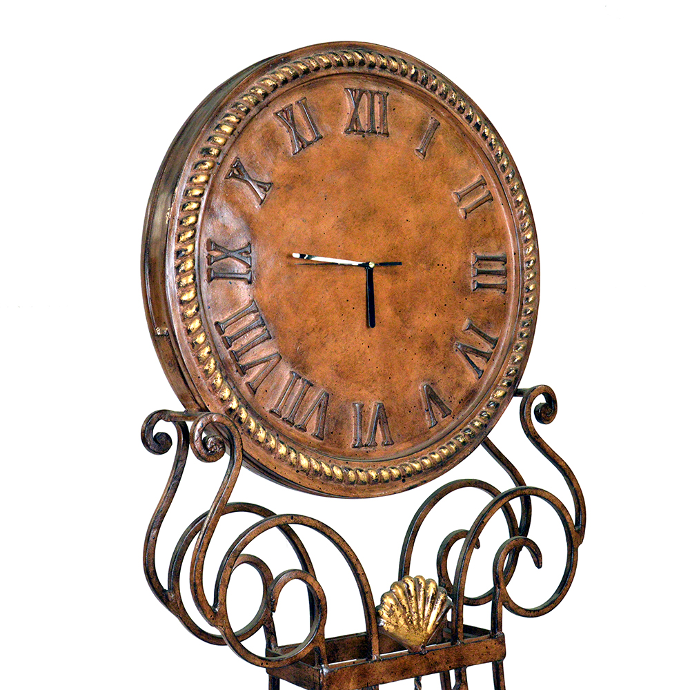 round clock on metal stand s607clock1-1 sigla furniture