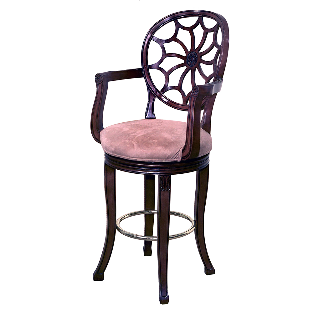 Louis XI French Spider Swivel Barstool Transitional B100BA-1-1 sigla furniture