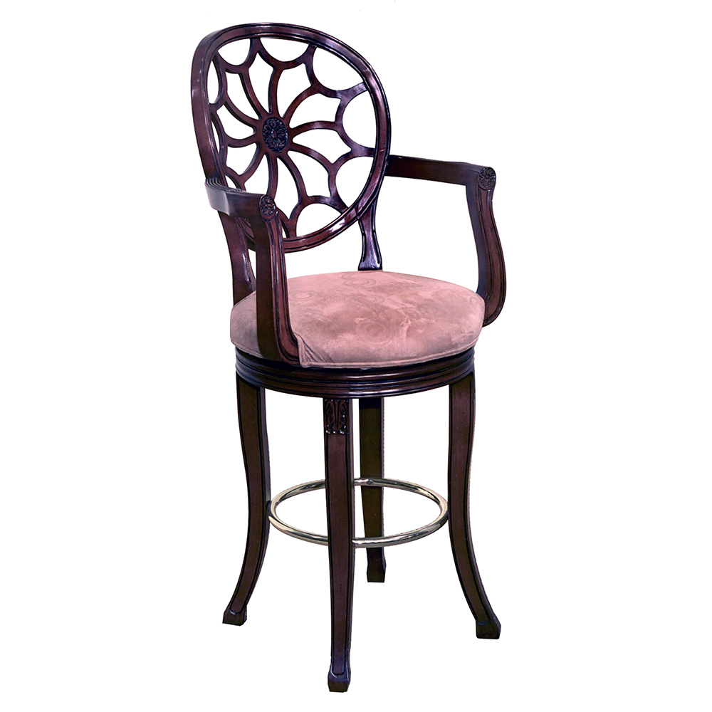 Louis XI French Spider Swivel Barstool Transitional B100BA-1 sigla furniture