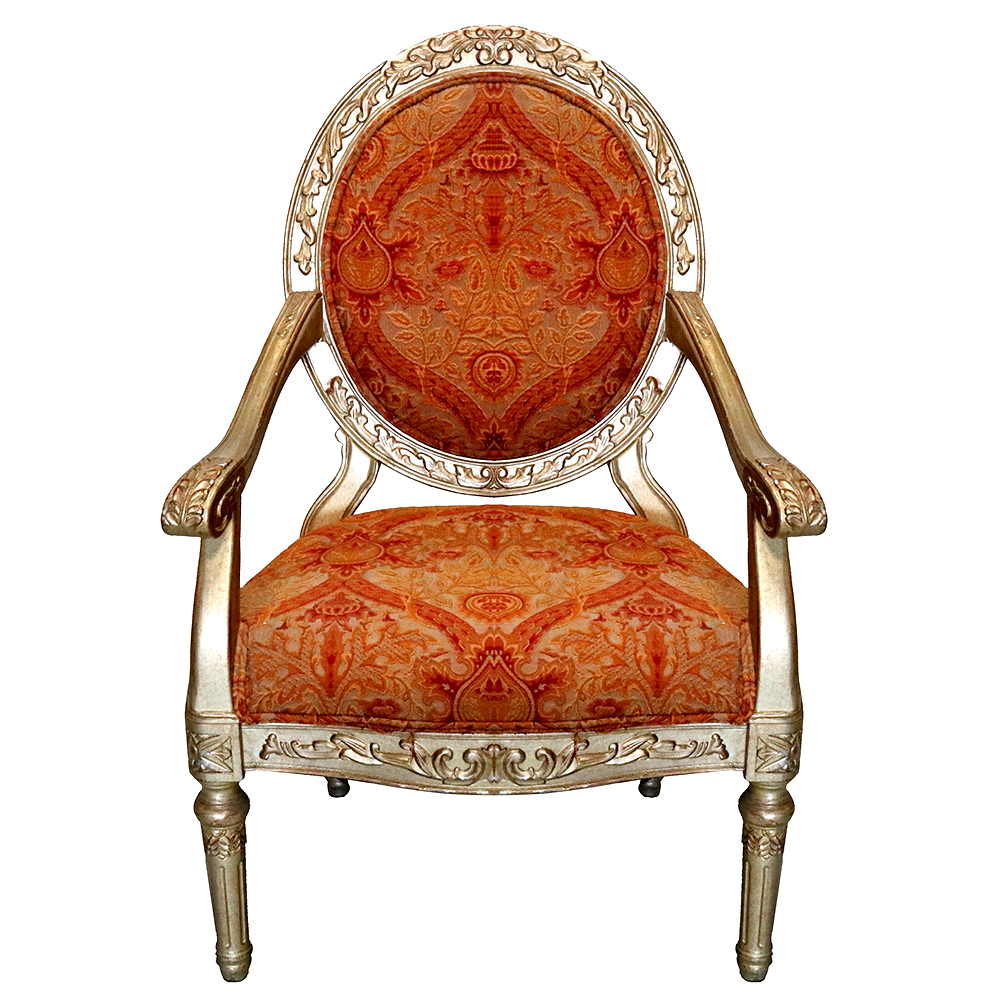 Neoclassical Carved Accent Chair Sigla Furniture
