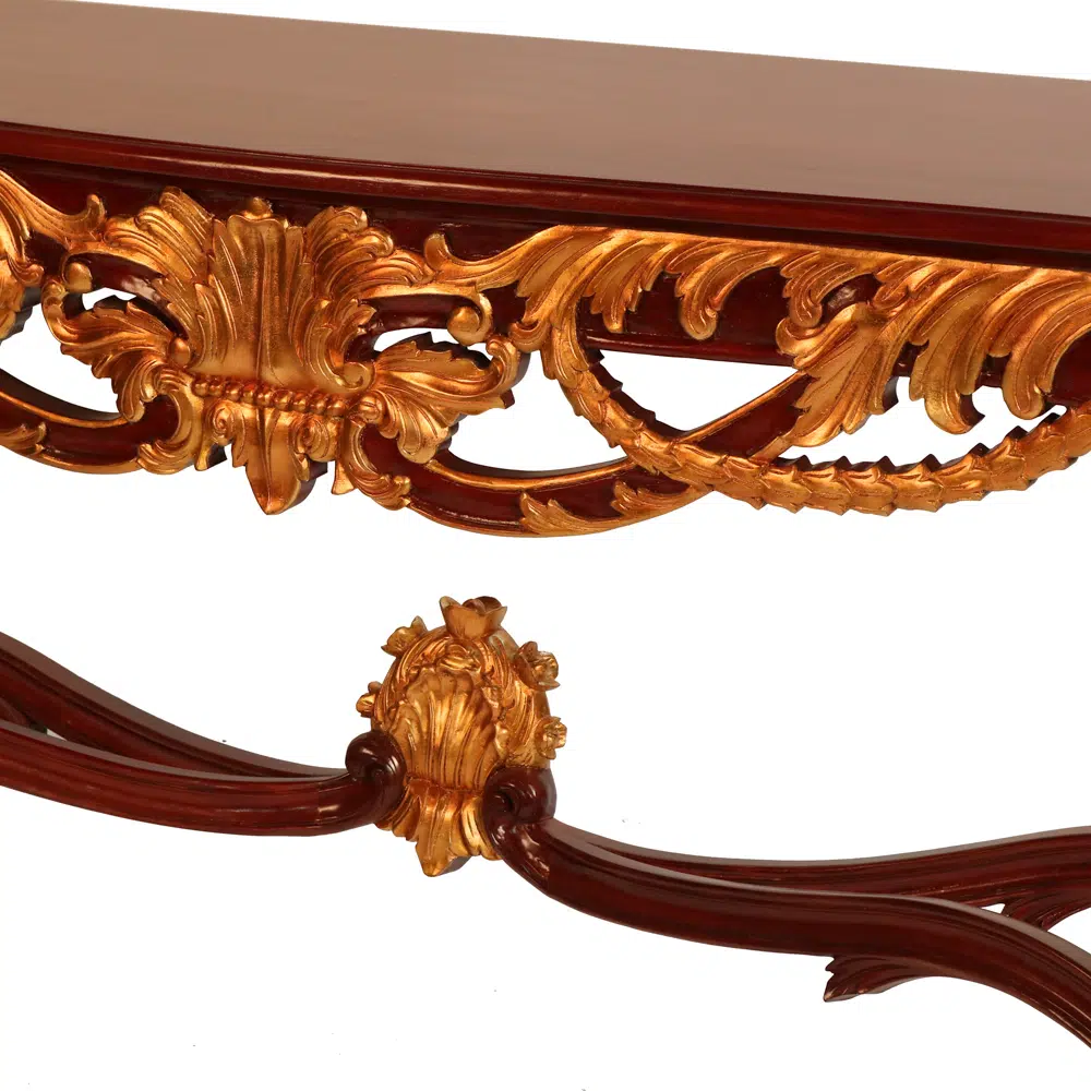 Ornate Louis XVI French Carved Console Table